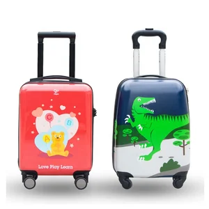 Luggage Kids Factory Custom Multi-shape New Design 16 Inch ABS Cartoon Printing Children Carry on Trolley Suitcase Kids Suitcase