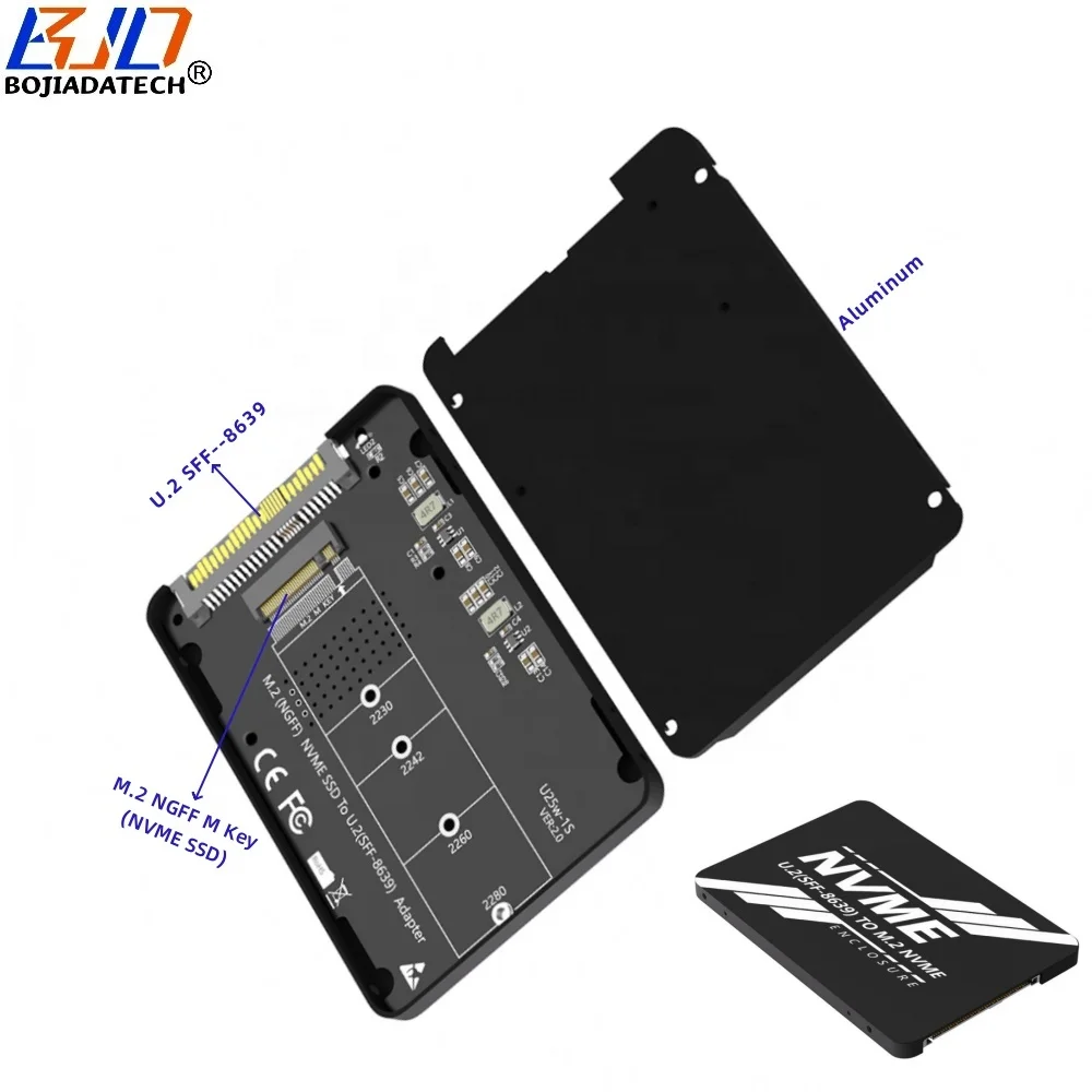 SFF-8639 U2 Interface to NGFF Key-M Key B+M 2280 M2 NVME