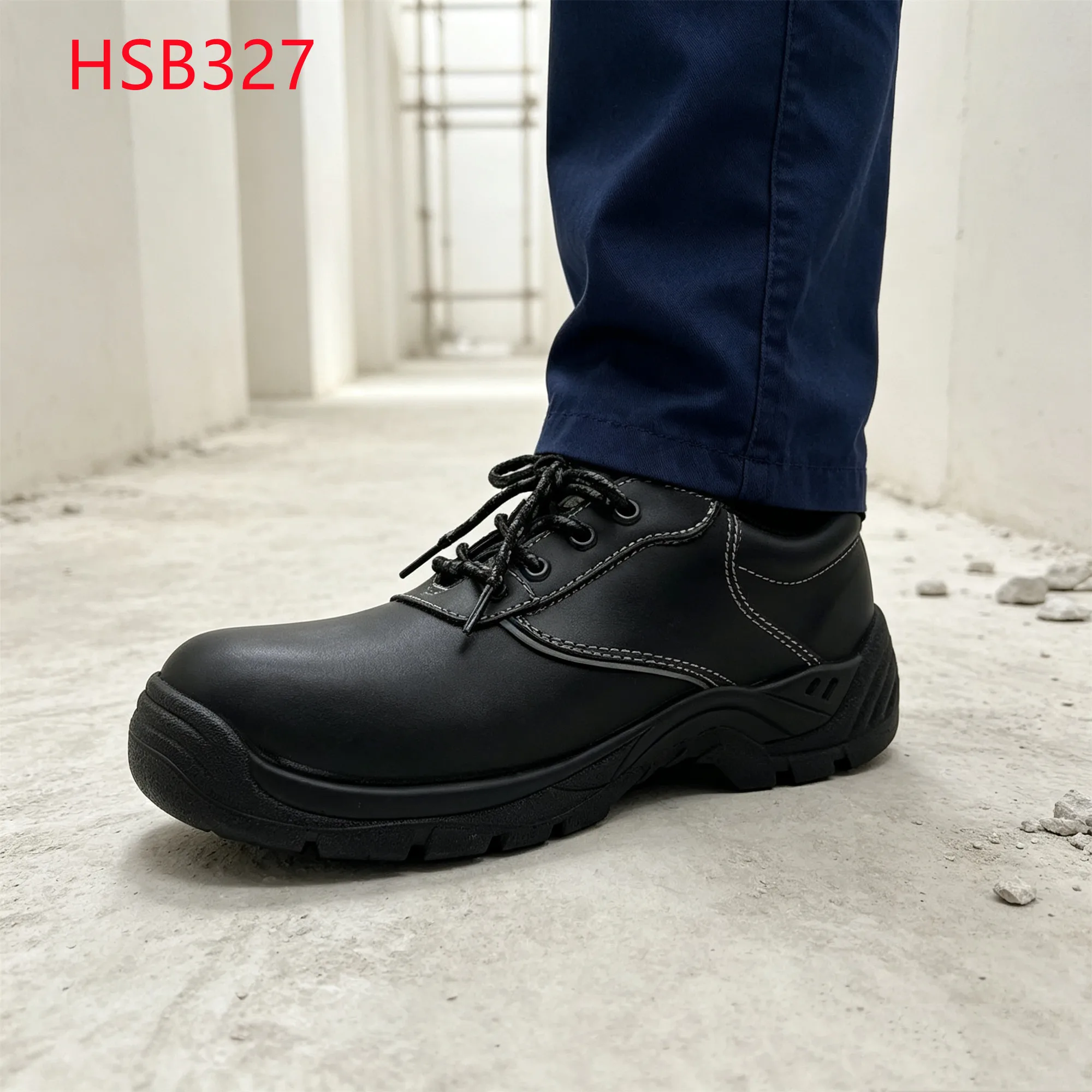 LXG,Cable Pulling Hua Singh Leather Safety Boots Loading Dock Steel Toe&midsole Insert Work Shoes with Reflective Trim HSB327