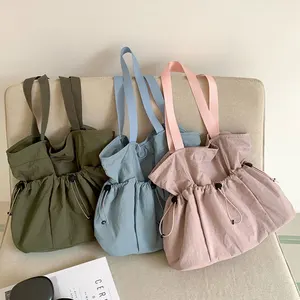 High Quality Personalized Ladies New Design Large Capacity Female Casual Totebags Nylon Shoulder Bag Tote Bags