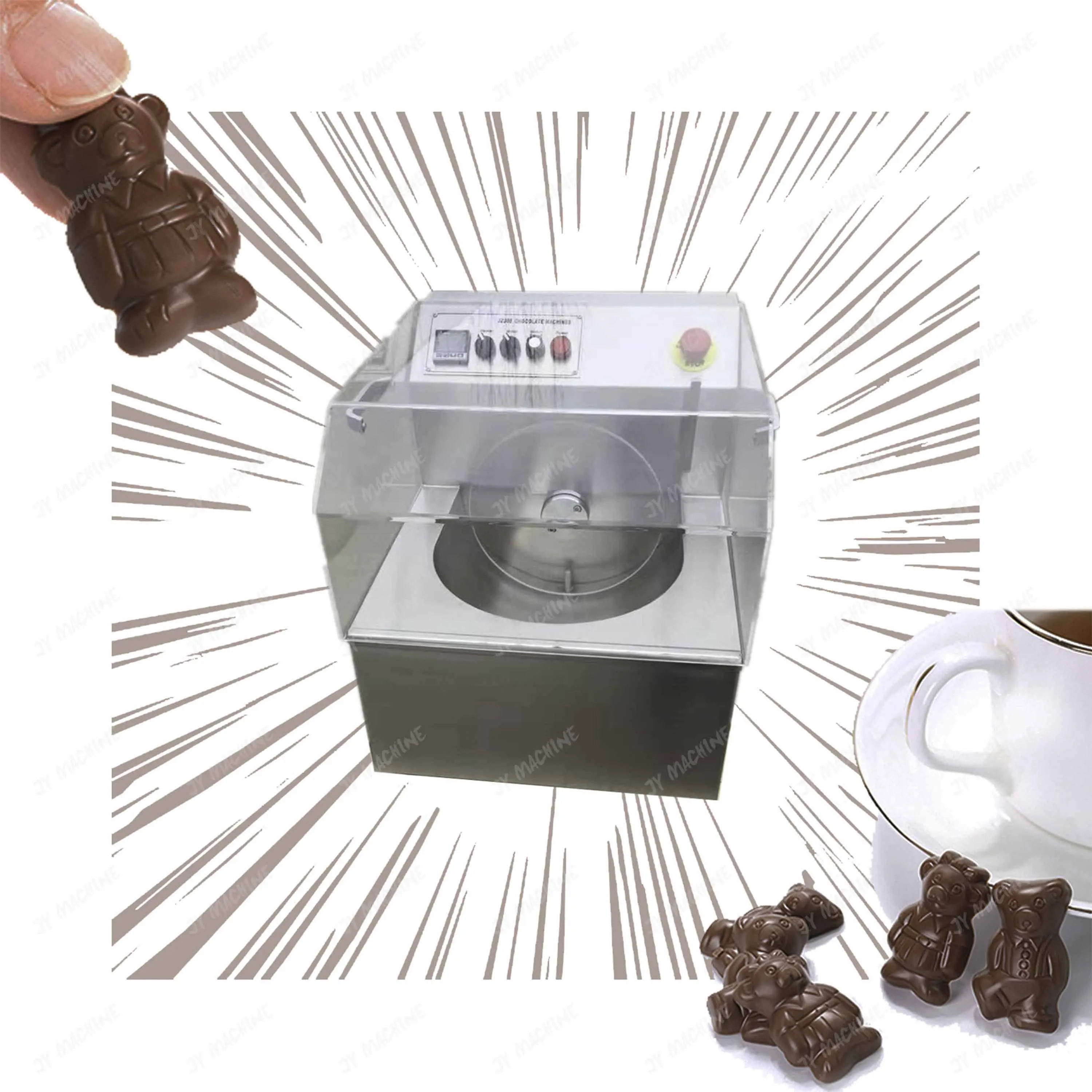 Машина для изготовления шоколада с золотыми монетами