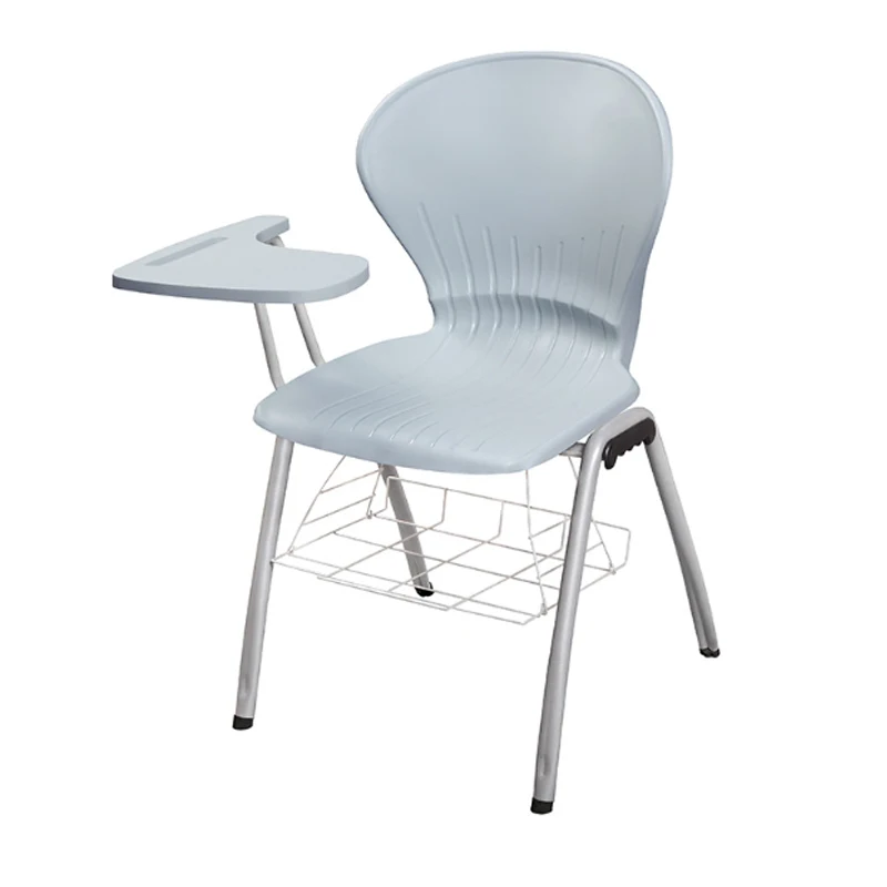 Student Table and Chair with Note Taking Table Training Center Chair with Writing Pad