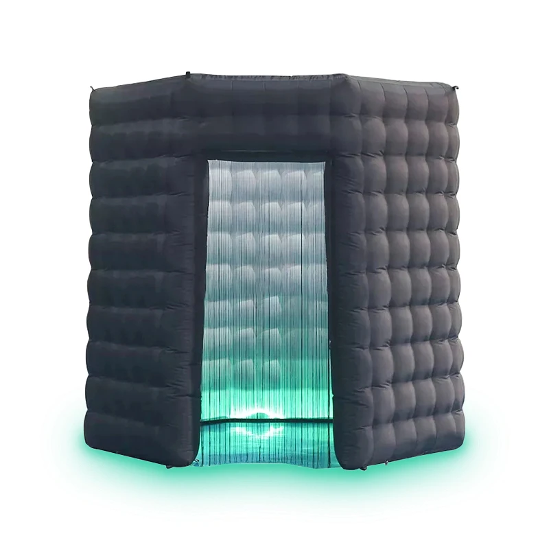 Portable  Led 360 Photo Booth Enclosure Inflatable Camera Photo Booth for Parties Weddings Events