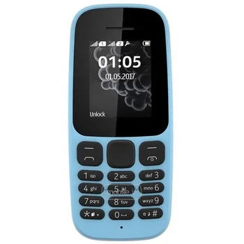 Free Shipping For Nokia 105 (2017) Dual Sim Original Factory Unlocked Super Cheap Best Classic BAR Old Mobile Cell Phone