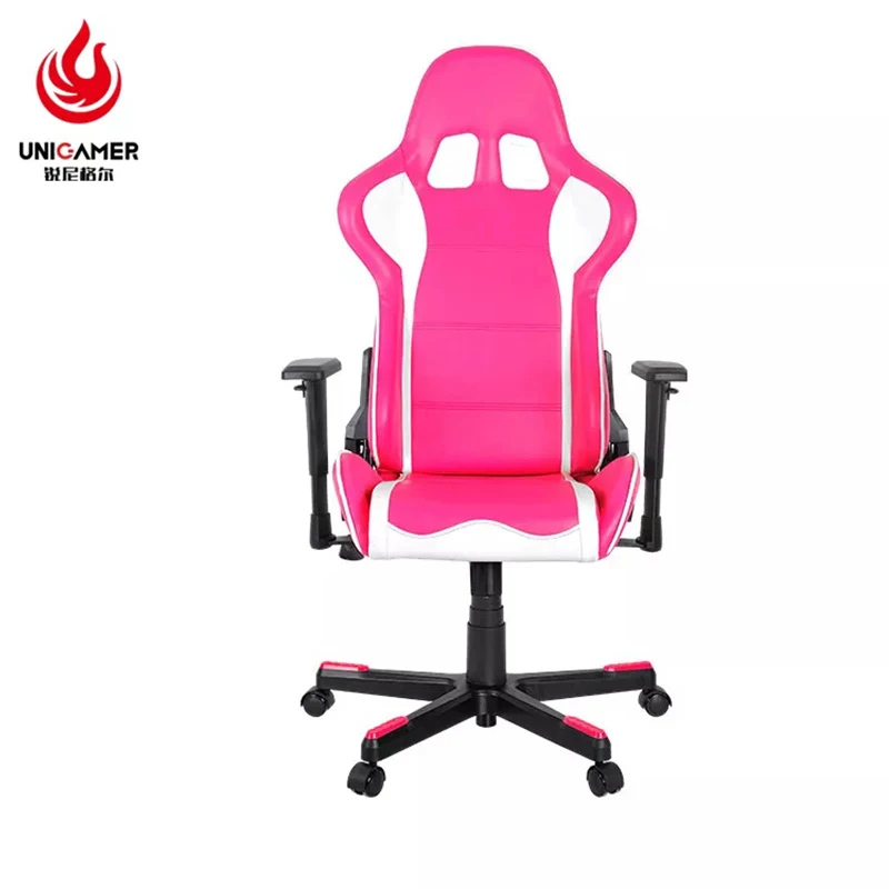 Pink Rgb Computer Pc Game Chair Gaming Pu Leather Silla Gamer Massage Racing Pink Gaming Chair