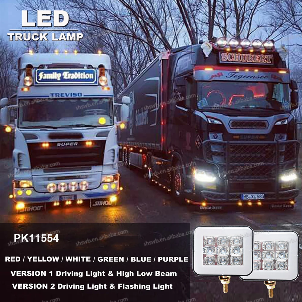 Universal Indicator Combination Tractor Trailer Truck Stop Turn Brake Light 24V LED Rear Tail Lamp