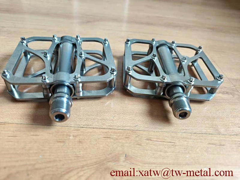 Customized for CNC Titanium Bicycle Pedal Adult Road Bike Parts for City Ride Customized Titanium Bike Pedal