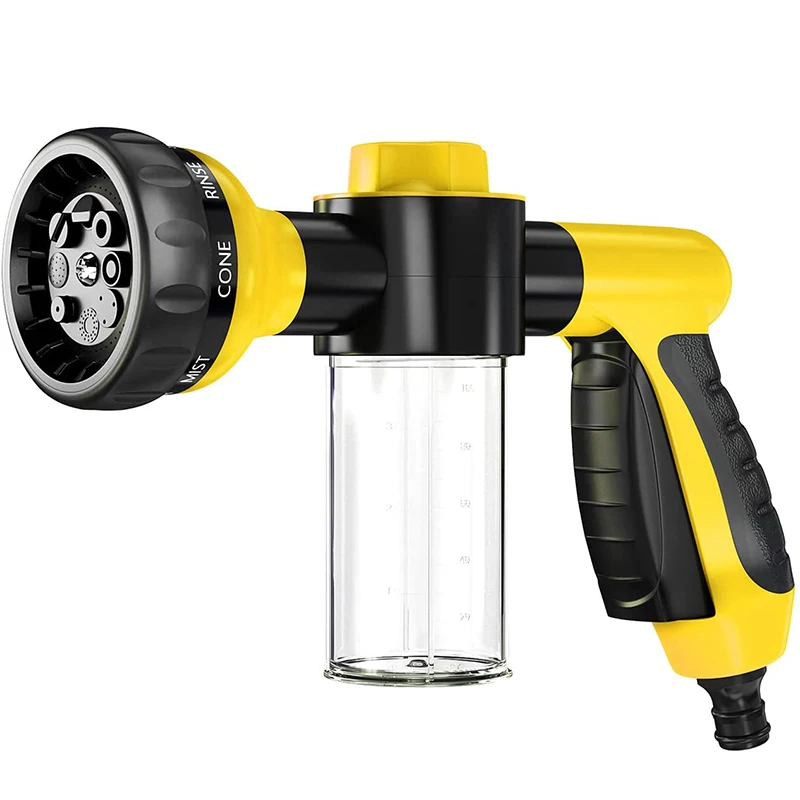 Pistolet D'arrosage 8 Modes Réglables Haute Pression - Pour Plantes, Voiture, Animaux, Fenêtres