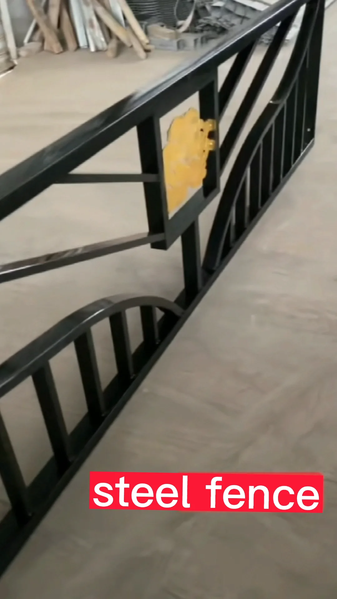 High Quality Black Powder Coated Heavy Duty Cheap Used Wrought Iron