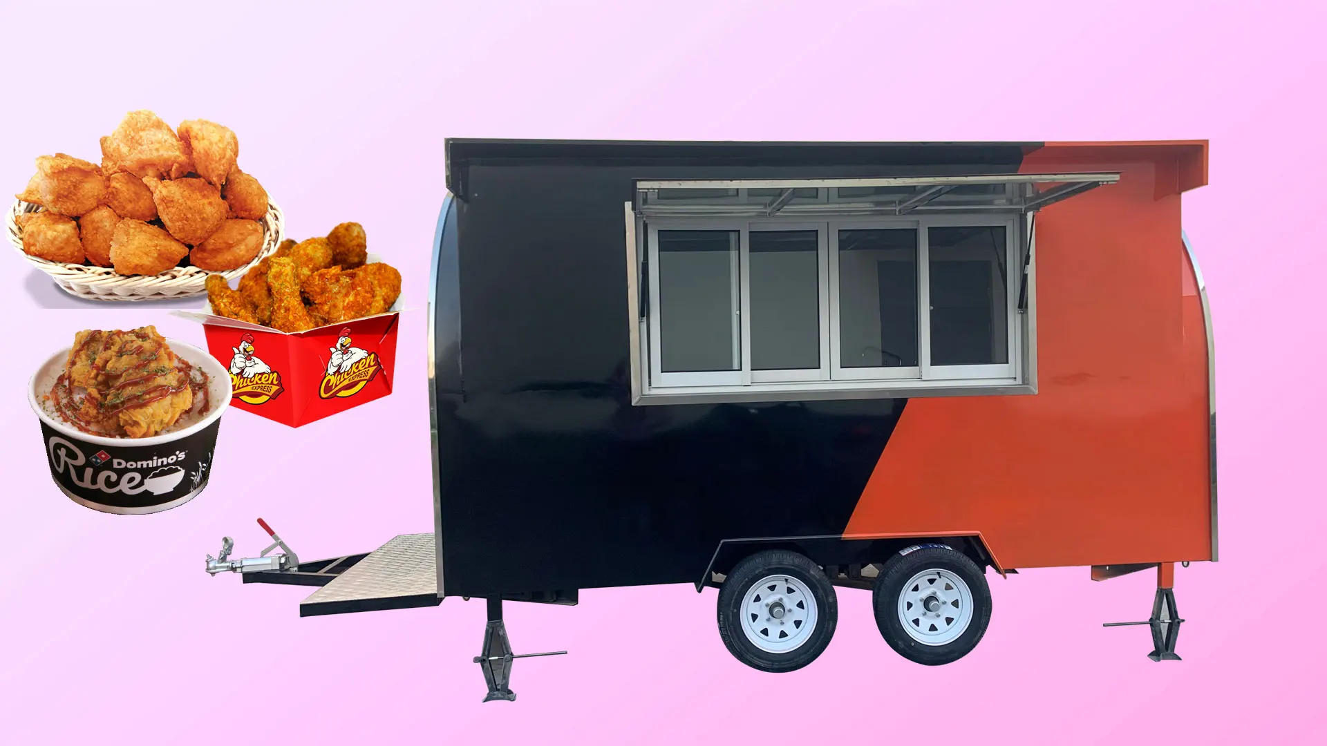 Large Mobile Food Trucks Catering Trailer For Sale Hot Dog Food Truck