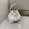 light blue pink patched