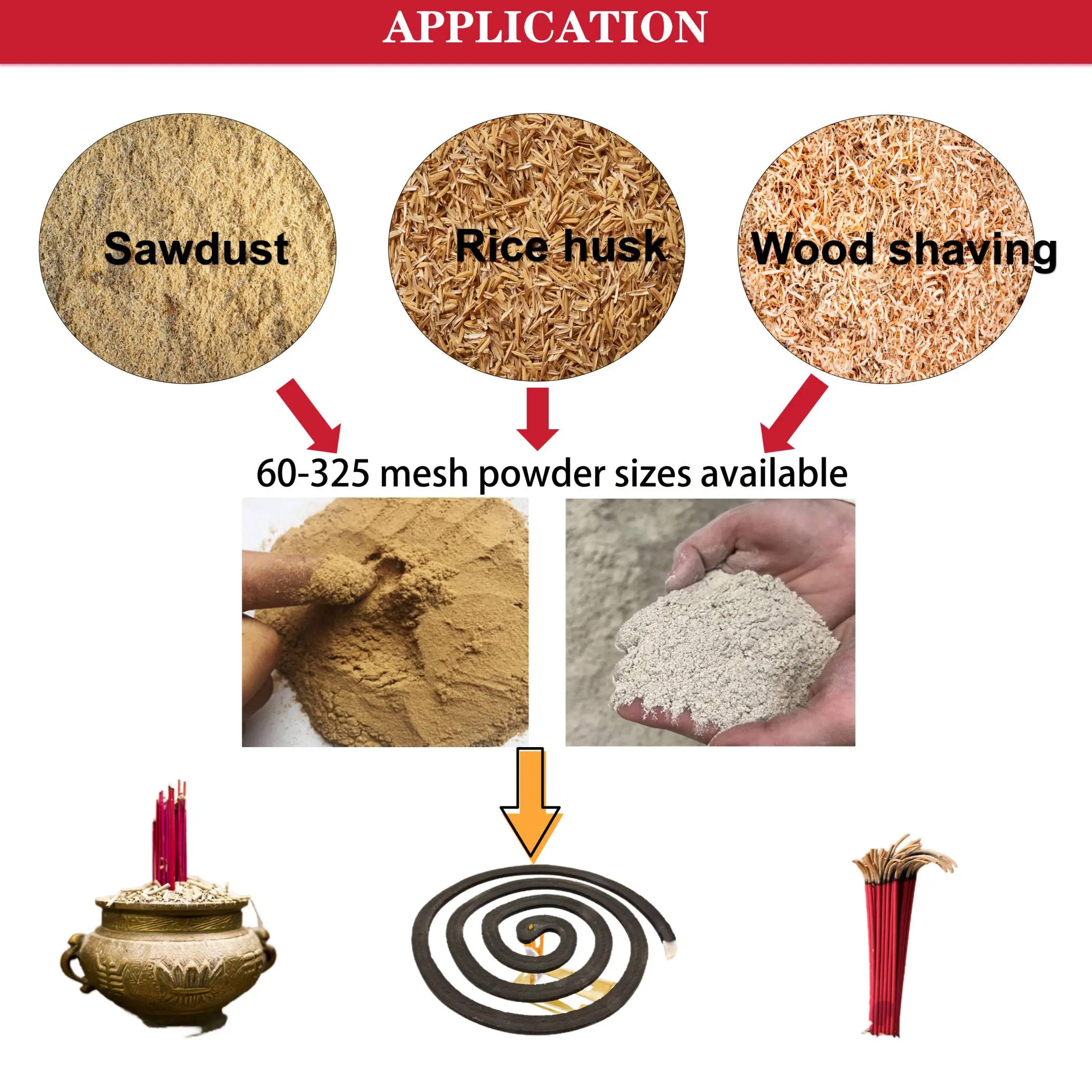 300 Mesh Bamboo Sawdust Powder Ultra Fine Saw Dust Making Machine Wood Powder Making Machine for Mosquito Coil