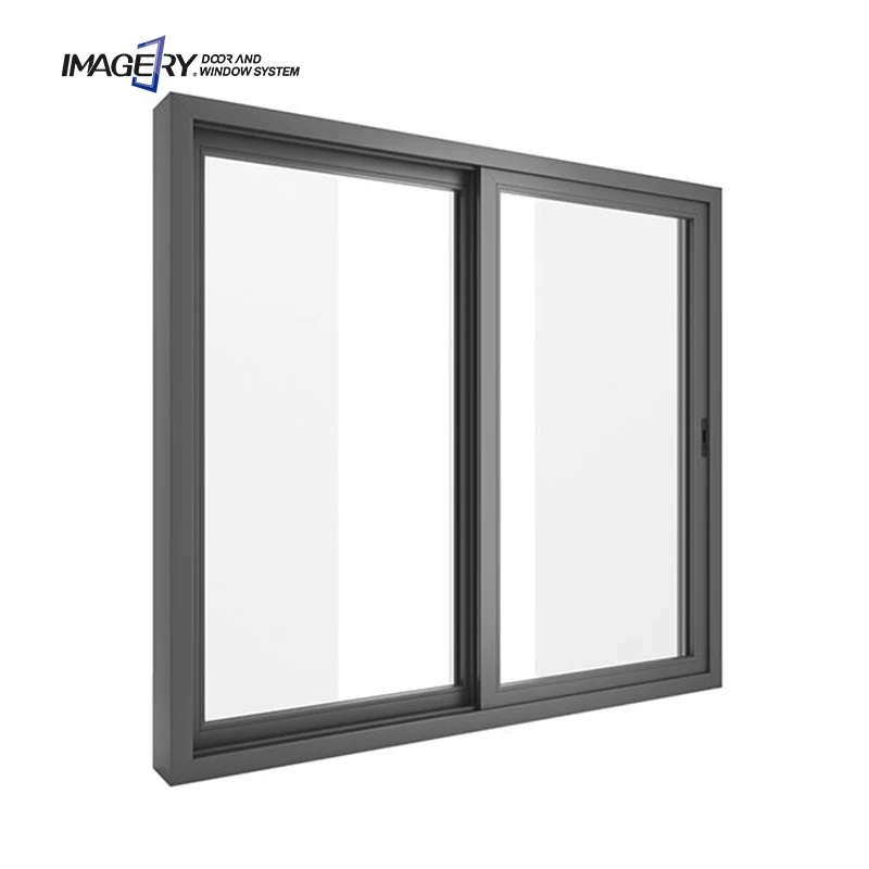 Latest Double Glazed Soundproof Horizontal Aluminum Glass Sliding Window Manufacturers Price in China