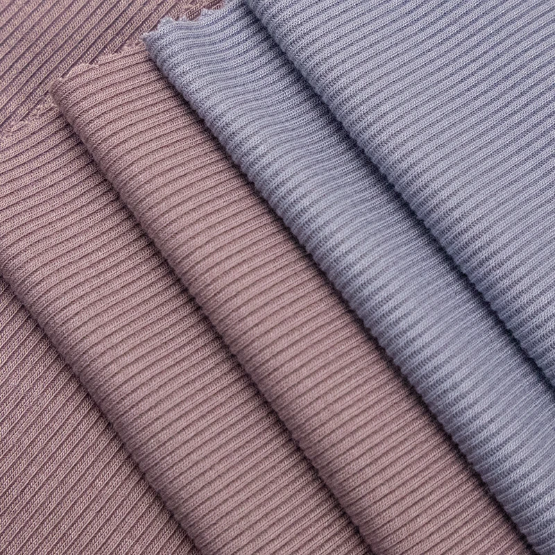 2*2 высокоэластичная ткань из спандекса в рубчик, бесшовное плетеное мягкое дышащее нижнее белье, вискозная ткань для футболок и платьев