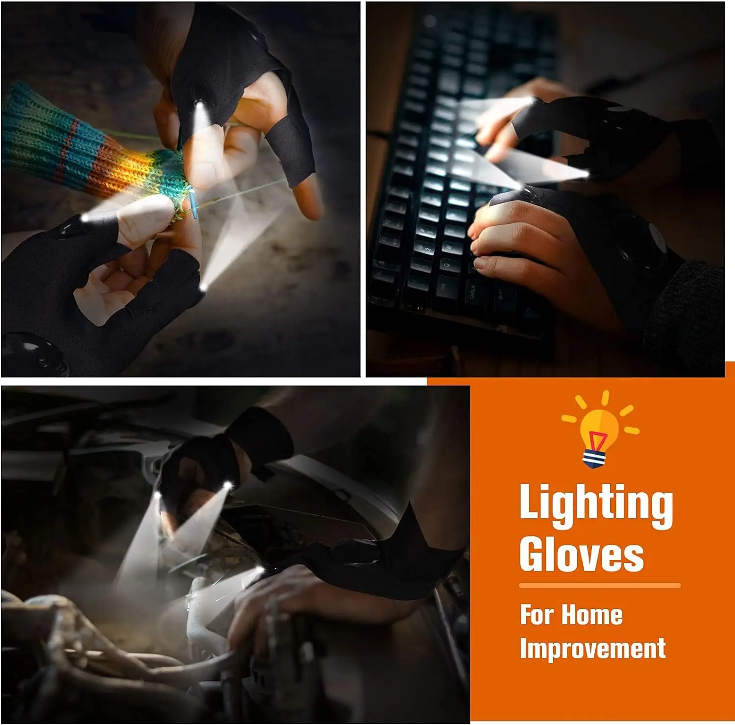アクセサリー LUZeSOMBRA LTT URBAN LANDSCAPE GLOVE Outdoor Waterproof Flashlight Gloves - Durable & Versatile