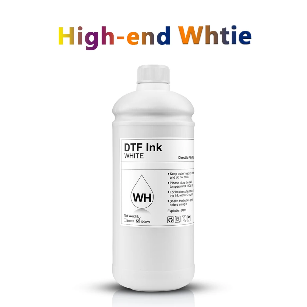 DTF Ink 500ml Bottles White : Garment Printer Ink