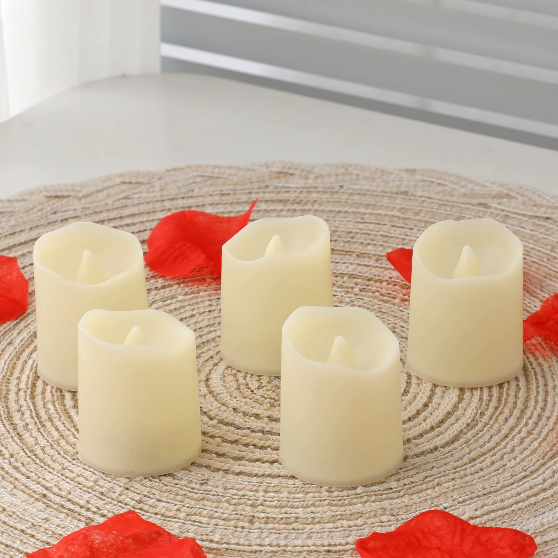 24 Pack LED Tea Lights Battery Operated Flameless Candles Fake Flickering Electric  Tealight Candle Set| Alibaba.com, image size:1920x1920