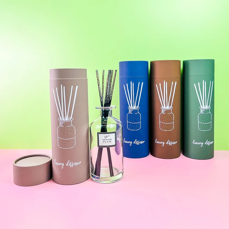 New Design Rigid Cardboard Fragrance Reed Diffuser Gift Packaging  Tube