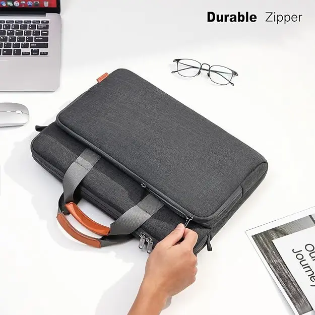 product laptop computer pc shoulder bag carrying case water repellent fabric briefcase toploader oem odm-30