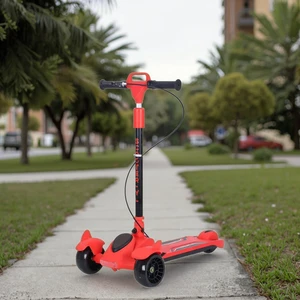 High Quality 3-Wheel Kick Scooter for Kids Foldable Skateboard with Brake From China Wholesale Foot Scooter