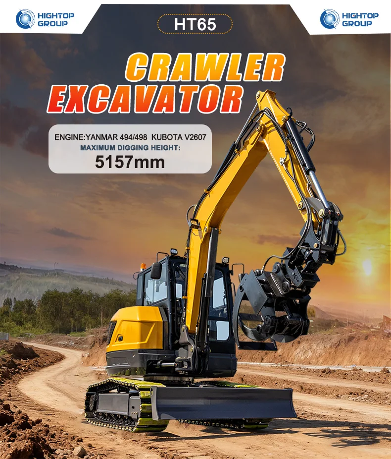 product cabin mini excavator 65ton with ac 2025 new hydraulic excavator cheap price ce epa approved-2