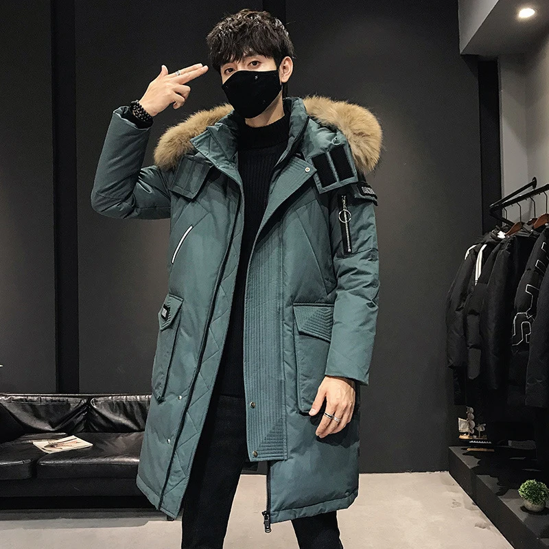 2021 Men's Hooded Parka Coat - Warm & Stylish Winter Gear