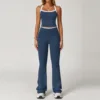 2027 vest + 9238-2 bell bottoms badge blue