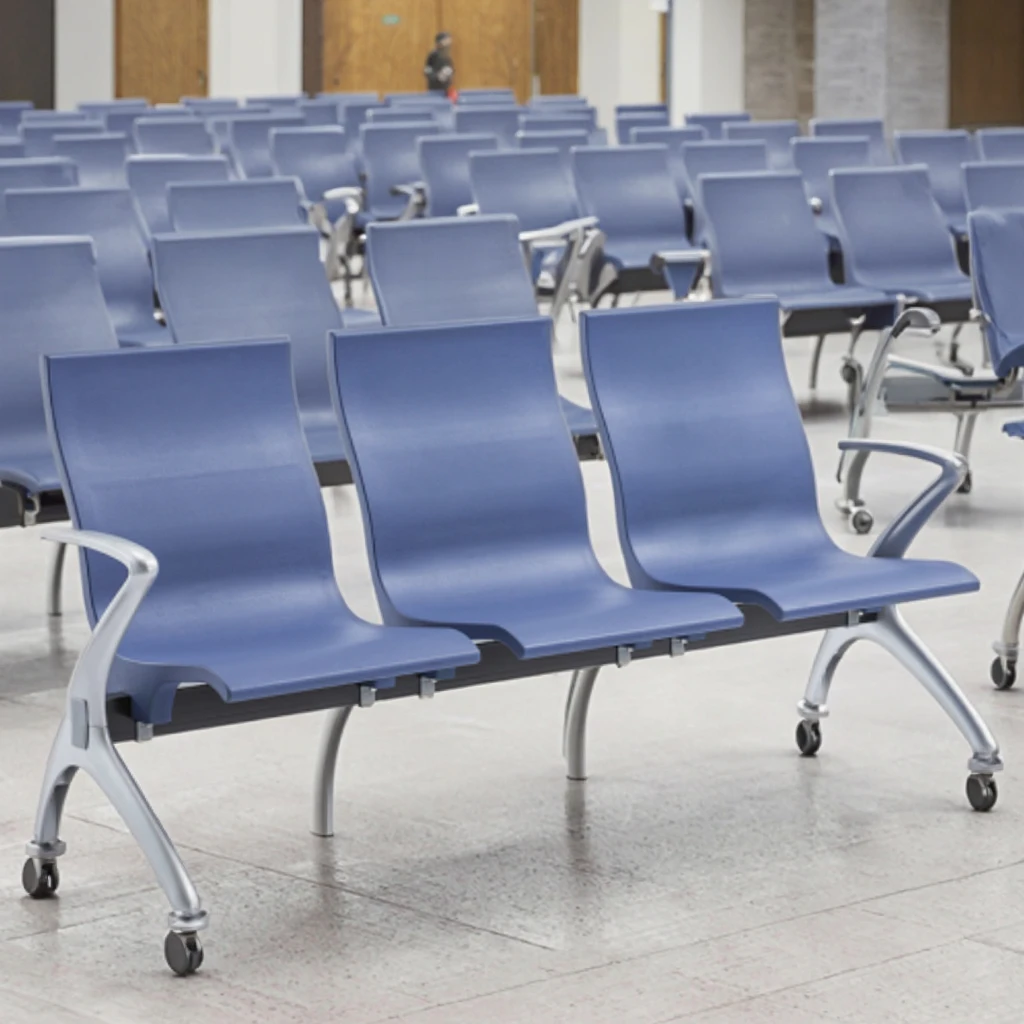 Commercial Grade Steel Stackable Chairs-Modern Design for Hospital & School Use Bulk Order Discounts 5