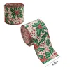 6.3CM khaki green flower/2 meters