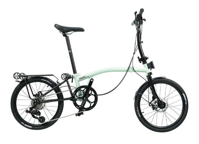 ファッションMINT 折りたたみ自転車 20インチ 9速 ディスクブレーキ