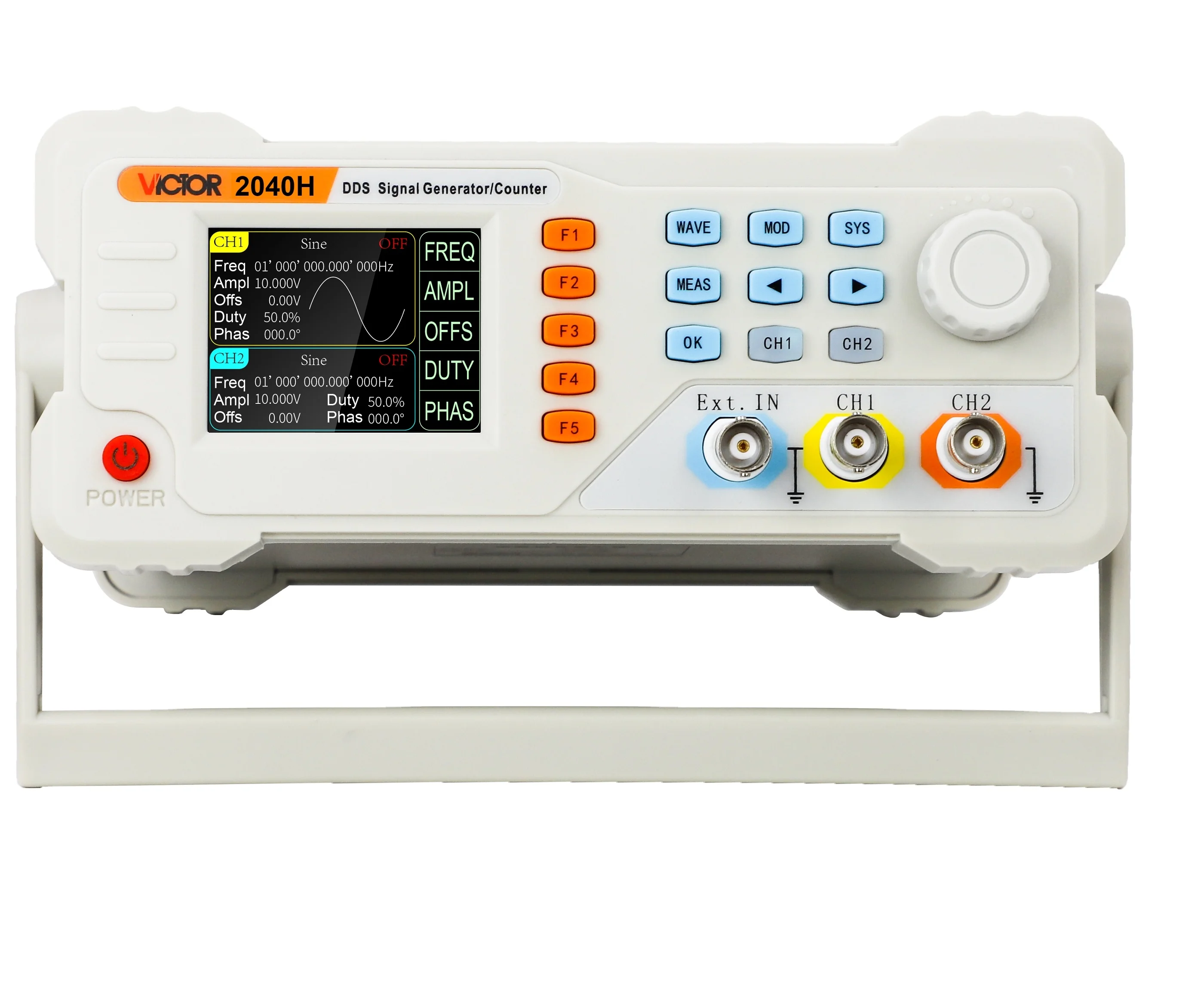 VICTOR / YITENSEN 2040H Цифровой настольный usb dds генератор сигнала pwm Частотный рабочий цикл Регулируемая произвольная квадратная волна