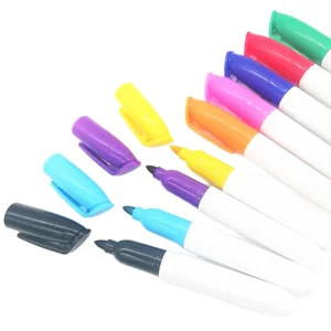 Manufacturer-Produced 12-Color Mini Whiteboard Pens for Children Easy-to-Erase Water-Based Dry Erase Markers Colorful Plastic