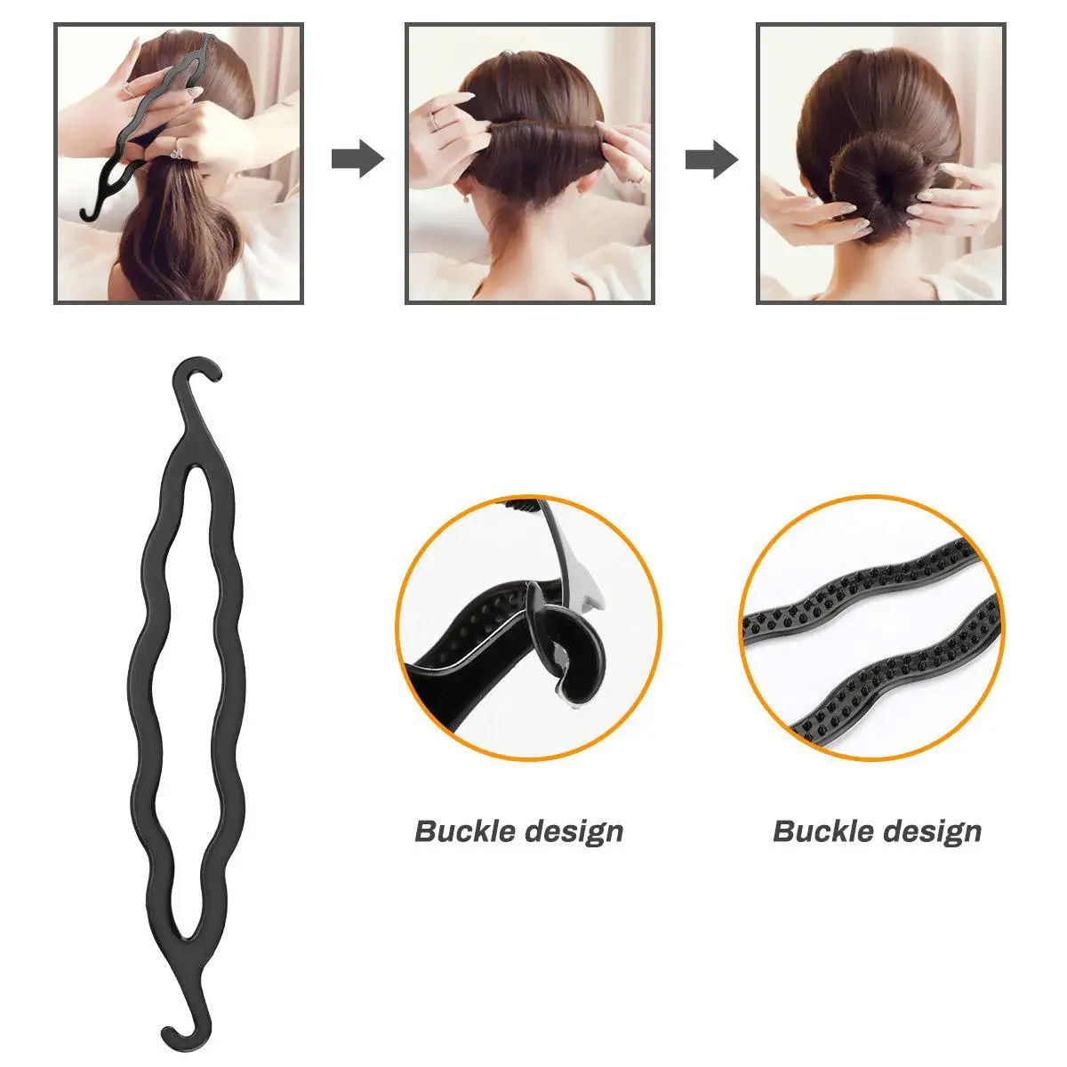 Desenda 3-teiliges Haarstyling-Set – Mit Zopfwerkzeug & Schwanzkamm Für Schnelle Frisuren