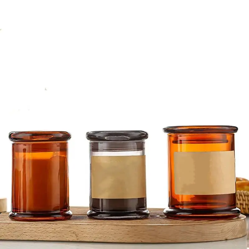 Wholesale Candle Jar Luxury Glass Candle Jar 7oz 12oz Empty Candle Jars