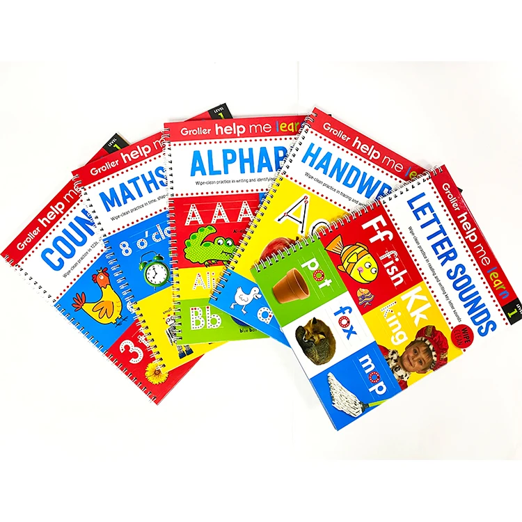 Custom Children Letter ABC Learn to Write Practice Learning Wipe and Clean Books