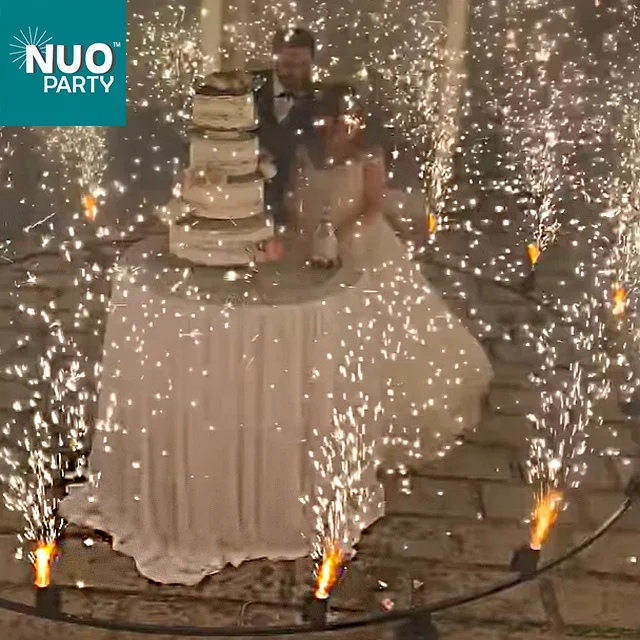 New Products Remote Control 360 Degree Spinning Pyro Indoor Cold Fireworks Firing Systems for Wedding