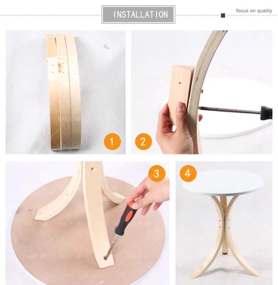 Nordic Wooden Round Table Luxury Leisure Coffee Table Concise Stylish Restaurant Dining Table For Living Room Dining Room