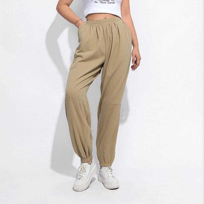 Women's Literary Style Loose Casual Frilly Pants Vintage Linen Casual Tracksuit ODM Supply