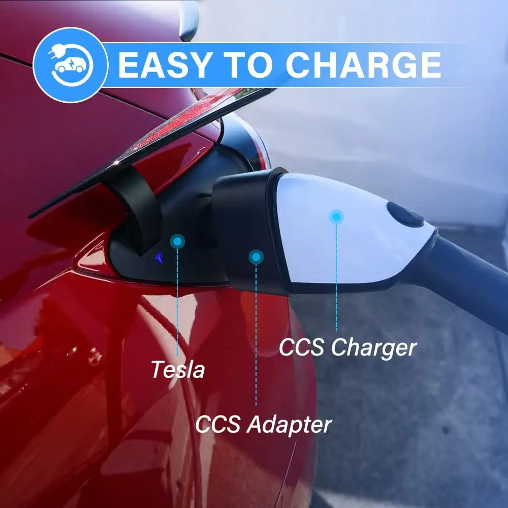 Ccs 1 Charger Adapter For Tesla Model 3/s/x/y Tesla Ccs 1 Adapter Fast ...