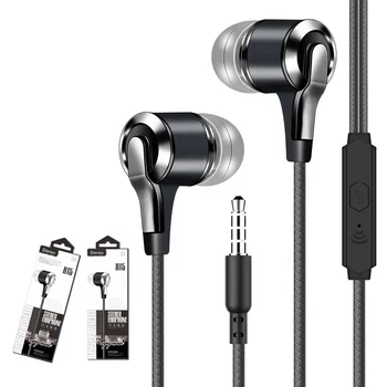 headphones headsets Cancelling Earphones handsfree wired with Microphone 3.5mm earphone