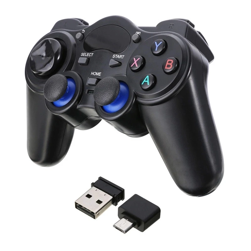 2 4g Wireless Game Controller Joystick Gamepad With Micro Usb Otg Converter Adapter For Android Tv Box For Pc Ps3 Buy Wireless Bluetooth Gamepad Game Controller Game Pad For Smartphones Tablet Windows