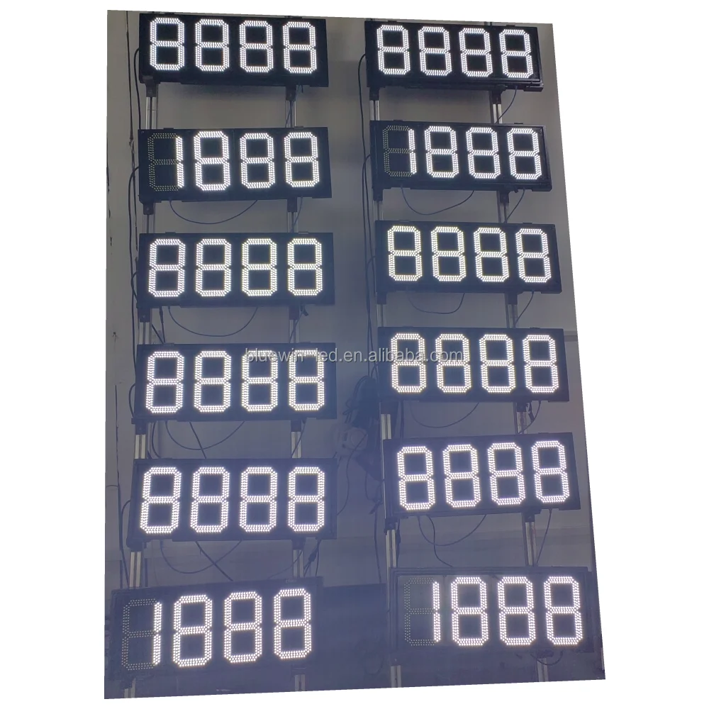 Led Commercial Advertising Display Screen Gas Station Sign Pole for Sale
