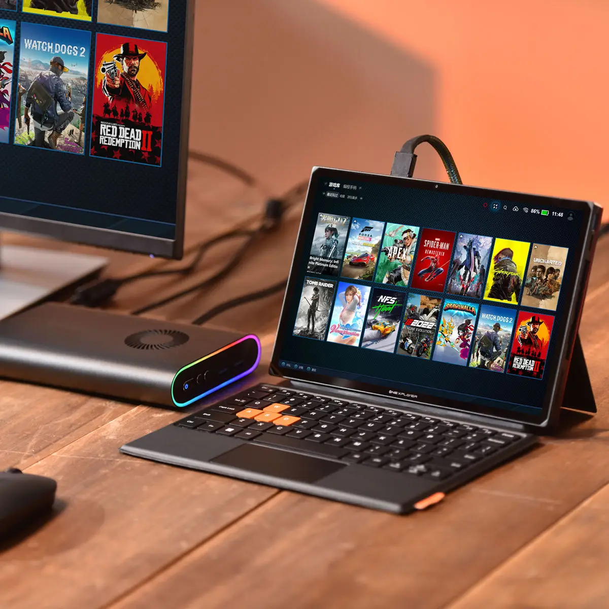 2024 Onexplayer X1 Ultra 7 155H 3 in 1 Portable PC - 10.95