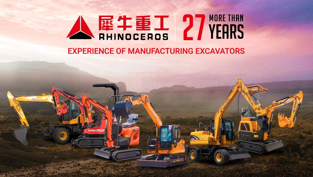 Rhinoceros 1 ton excavator XN10 XN10-8 with compact excavator
