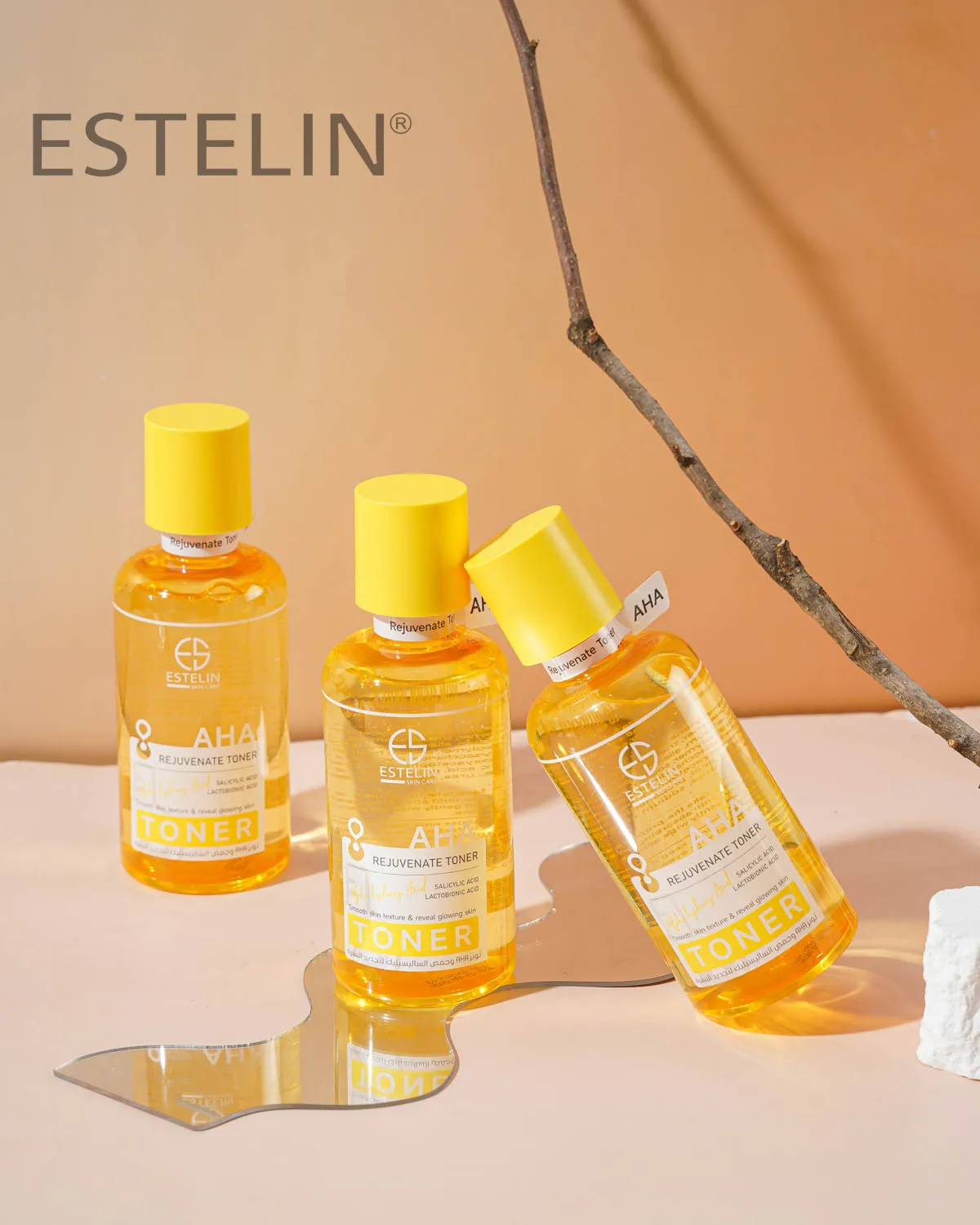 ESTELIN Vegan Spray Anti-Aging Whitening Skin Care Moisturizing Smoothing Rejuvenating Salicylic Acid AHA Toner 400ml