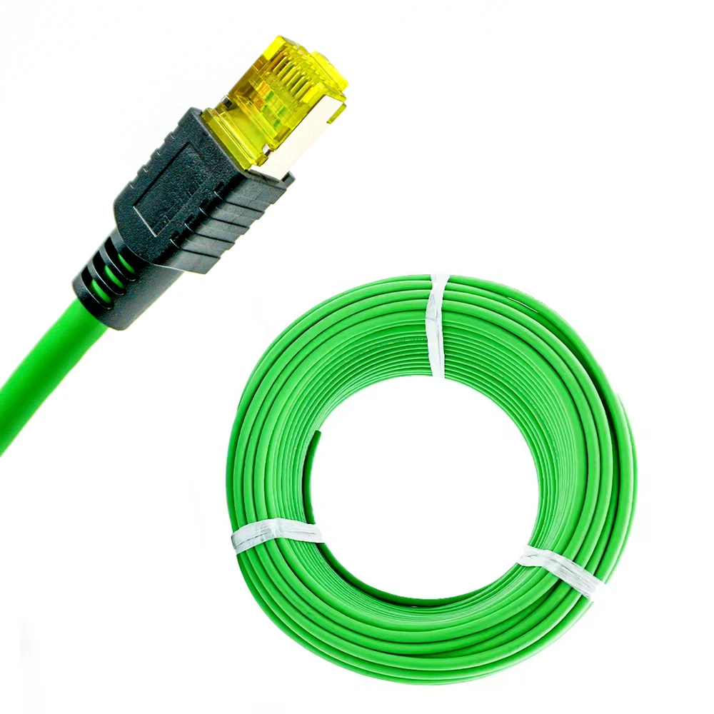 RJ45 with lock double screw high flexible drag chain cable