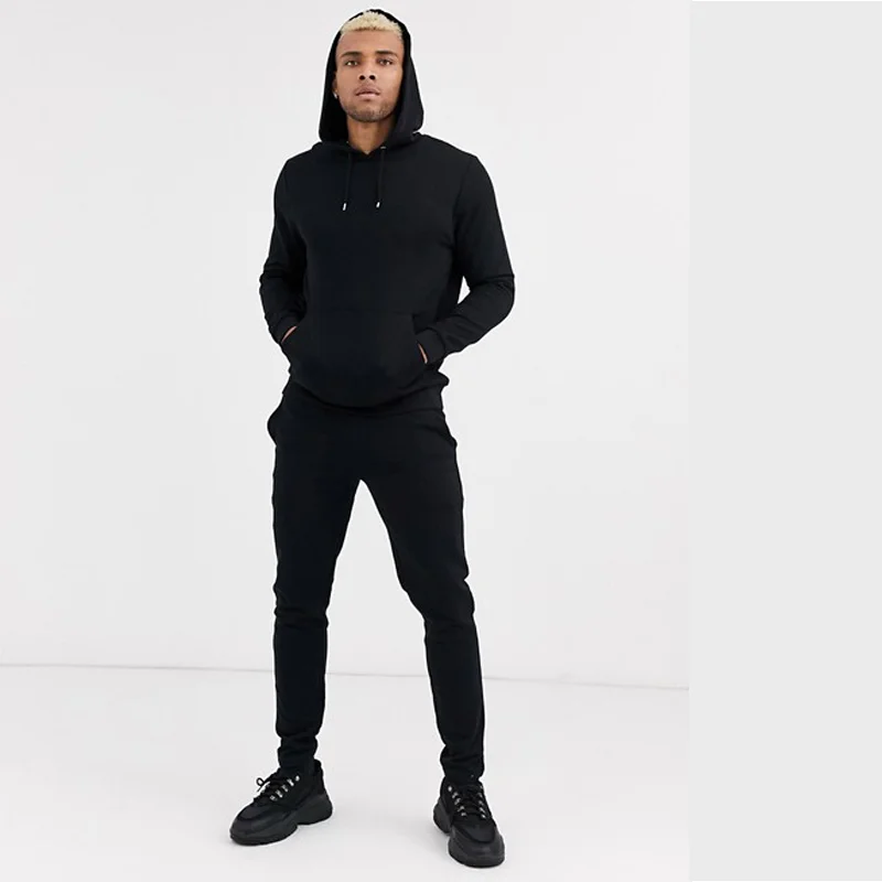 plain black jogging suit