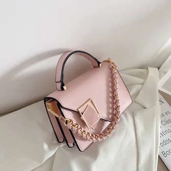 2022 Korean fashion ladies hand bags women shoulder sling chain purse luxury lock handbag for women