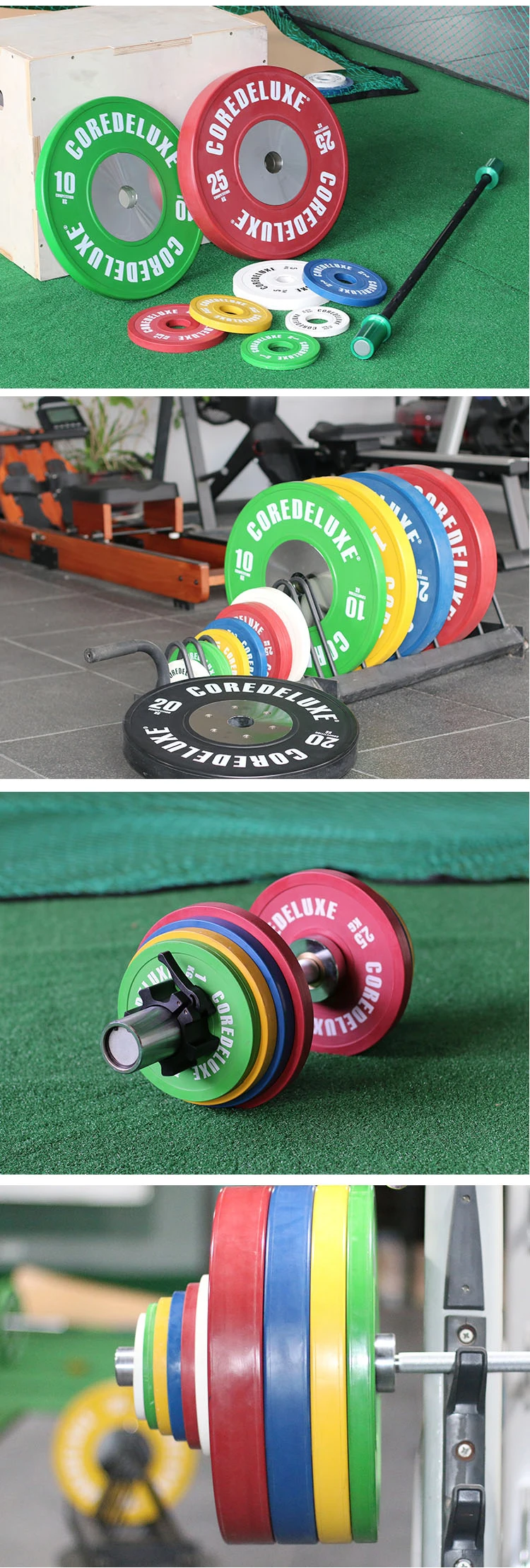 Coredeluxe Colorful Rubber Bumper Plate Change Plates Fractional Discs