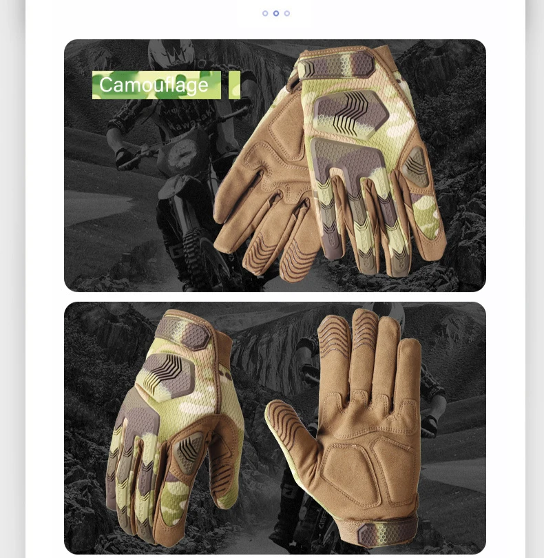 Wholesale Outdoor Anti-skid Full Finger Combat Tactical Gloves